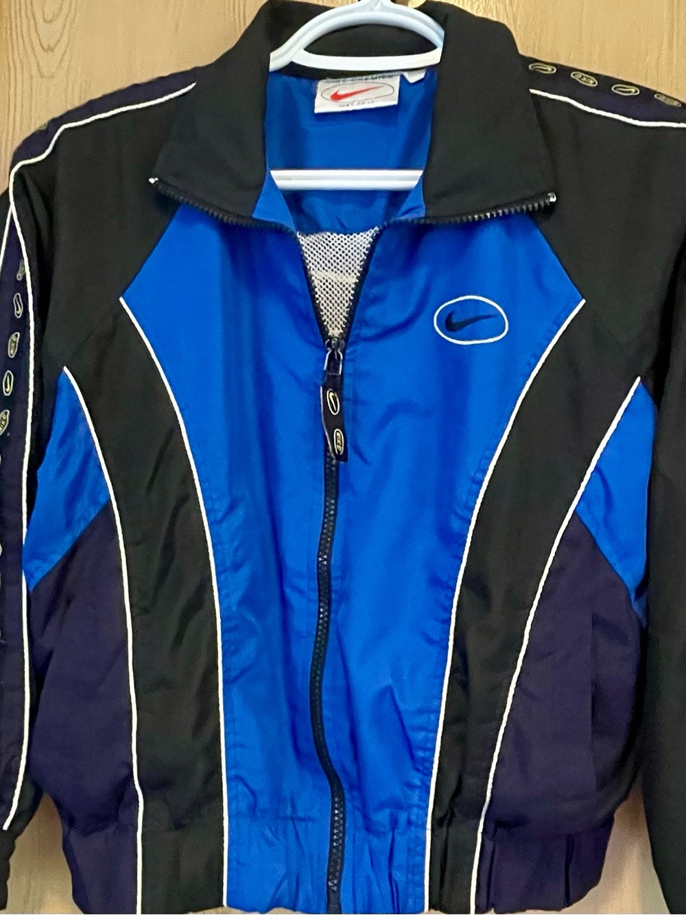 VTG 90s Youth Nike Premier Swoosh Track Jacket Nylon Windbreaker